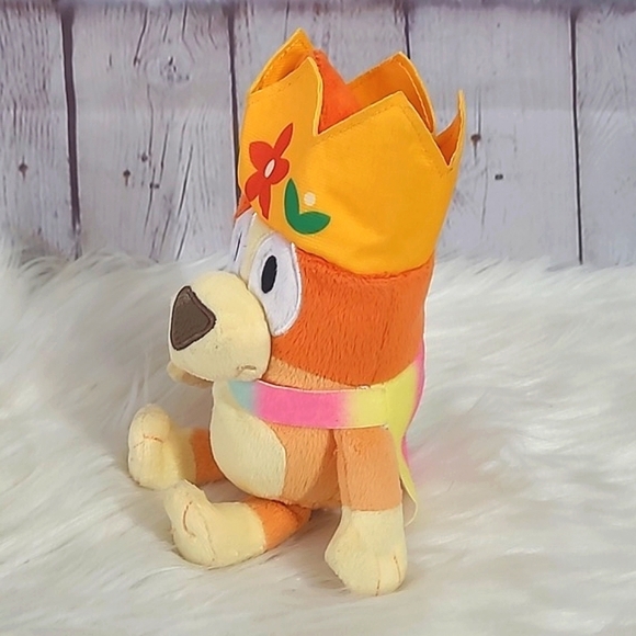 2018 Bluey Queen Bingo 7 Inch Plush Stuffed Animal Toy Blue Heeler Dog Pup - Picture 5 of 13